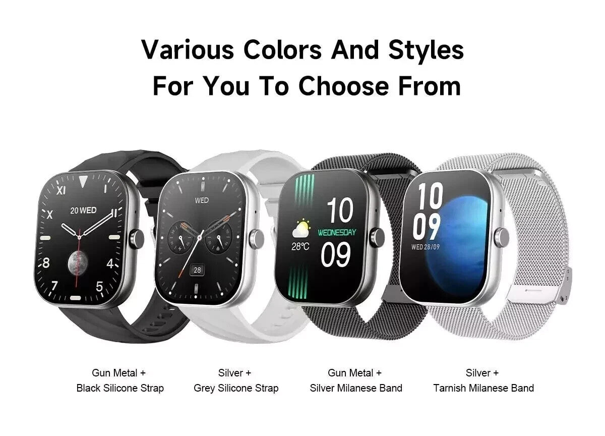 Smart Watch Men Women Fitness Tracker Blood Pressure Heart Rate Sport Watches UK