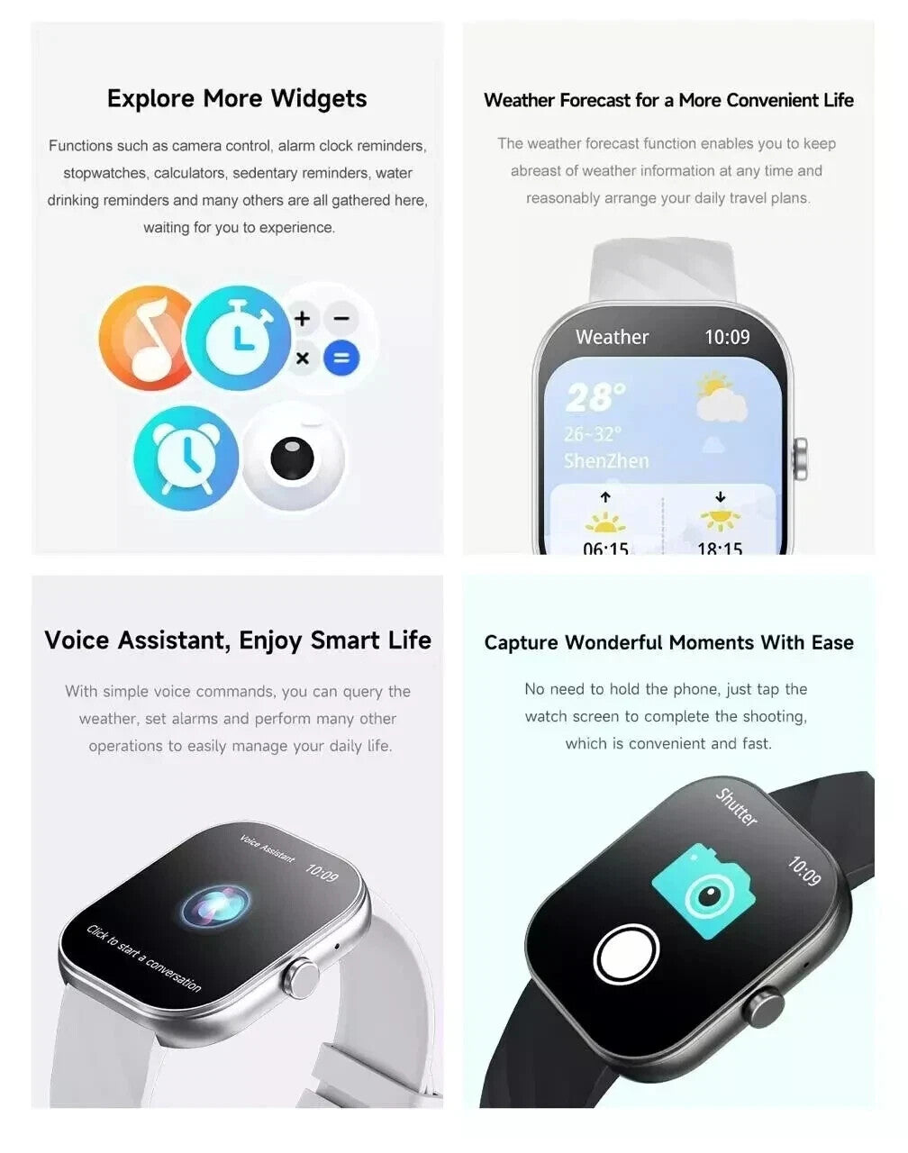 Smart Watch Men Women Fitness Tracker Blood Pressure Heart Rate Sport Watches UK